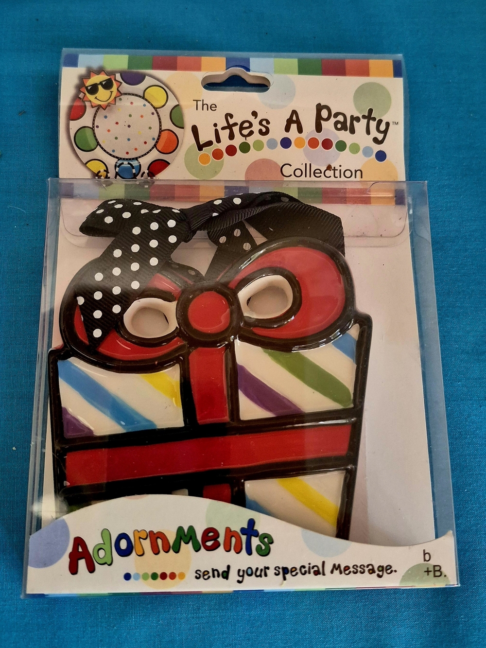 Lifes A Party Ornament Adornment Ceramic Birthday Gift Christmas NIP